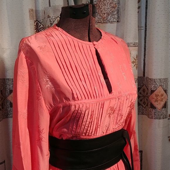 Vintage Coral Bamboo dress - Picture 2 of 8